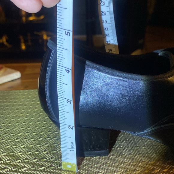 Men’s Black Leather/Black Patent Latin Dance / tuxedo dress shoes - Picture 11 of 14